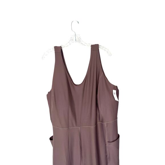 Old Navy Active Brown Built in Bra Athletic Athleisure PowerSoft Jumpsuit 3X - Picture 6 of 12